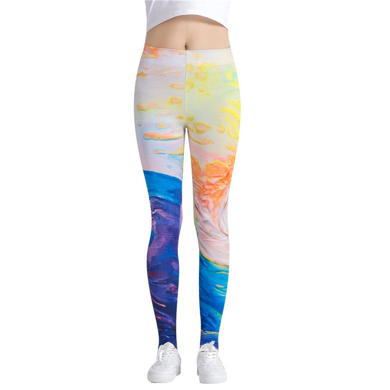 Women's Yoga pants Colorful yoga pants that are fashionable and slimming